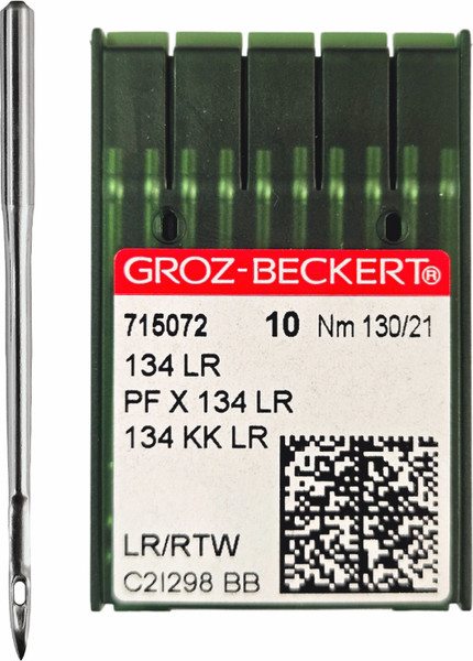 Изображение товара Набор игл для промышленной швейной машины Groz-Beckert 134-35 LR 140 GB-10 (10шт, для кожи)