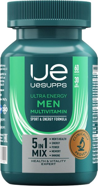 Изображение товара Витаминно-минеральный комплекс UESUPPS Ultra Energy Men Multivitamin Formula (60 таблеток)