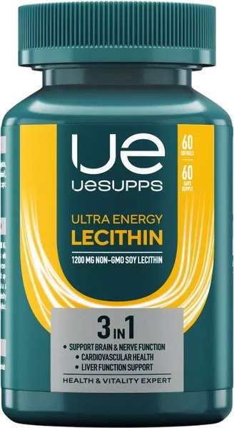 Изображение товара Пищевая добавка UESUPPS Ультра Энерджи Лецитин (60 капсул)