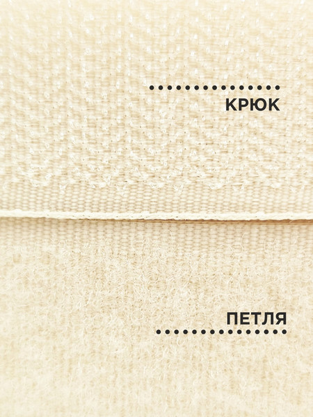 Изображение товара Застежки-липучки для шитья Sentex 25мм №091 / ЛК 25 091-1 (1м, молочный)