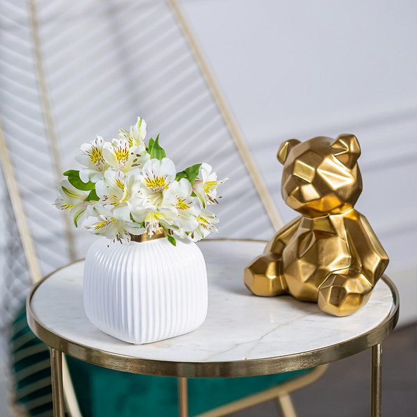 Изображение товара Ваза Mandarin Decor Сан-Ремо / FS13334-13white (белое золото)