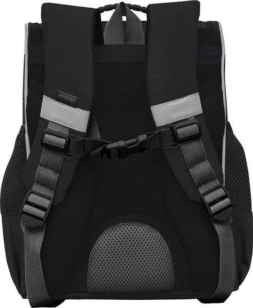 Изображение товара Школьный рюкзак Grizzly RAm-584-5 (черный/белый)