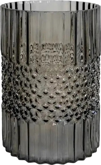 Изображение товара Ваза Mandarin Decor Ригато / GL59001-20grey (серый)