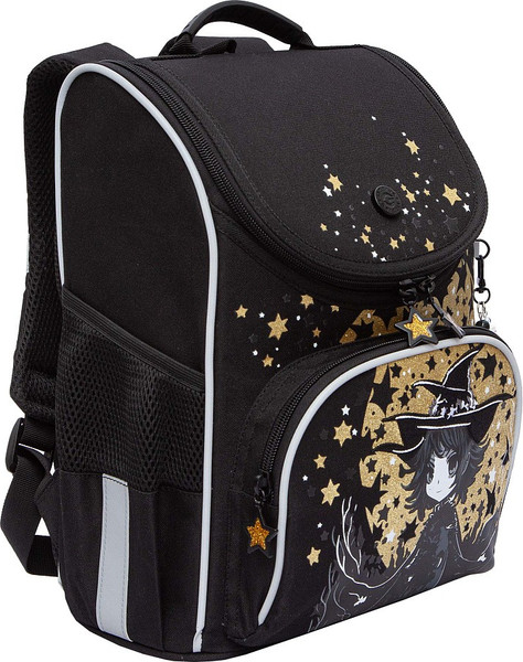 Изображение товара Школьный рюкзак Grizzly RAm-584-7 (черный/золотой)