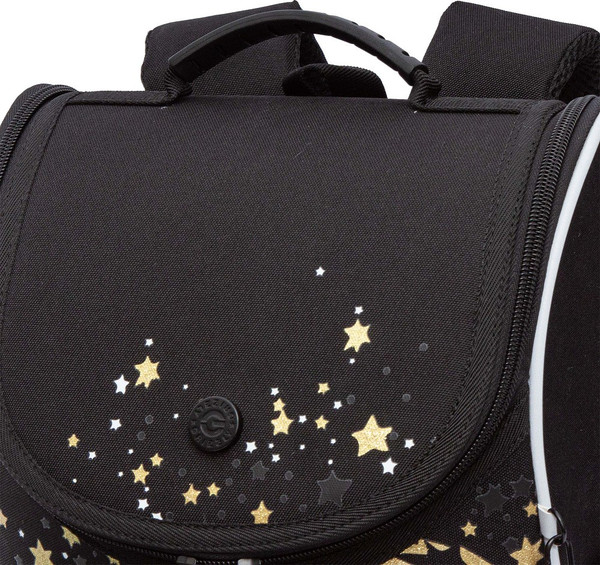 Изображение товара Школьный рюкзак Grizzly RAm-584-7 (черный/золотой)