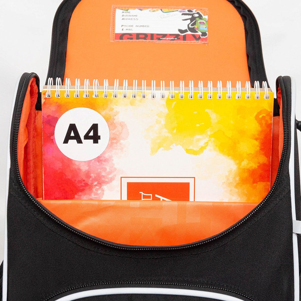 Изображение товара Школьный рюкзак Grizzly RAm-585-6 (черный)