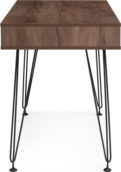 Изображение товара Письменный стол Woodville Хиргра 120х60х77 (дуб табачный/графит/черный)