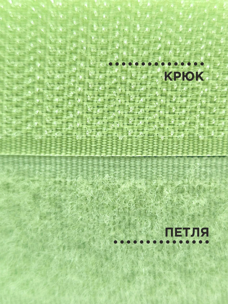 Изображение товара Застежки-липучки для шитья Sentex 25мм №007 ЛК 25 007-3 (3м, светло-салатовый)