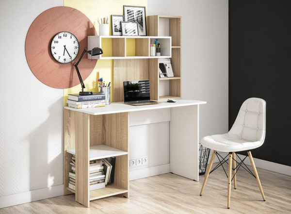 Изображение товара Письменный стол Woodville Эфес (дуб сонома/белый)