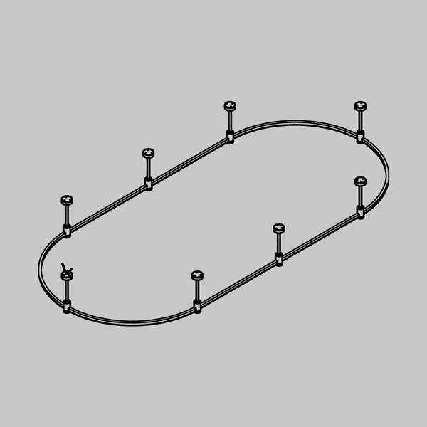 Изображение товара Потолочная база для трекового светильника Maytoni Short TFC-Flar-S01-B