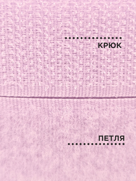 Изображение товара Застежки-липучки для шитья Sentex 25мм №095 / ЛК 25 095-3 (3м, светло-розовый)