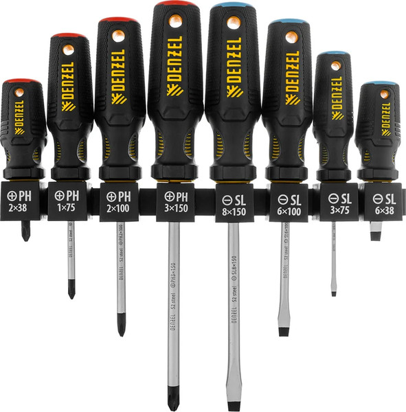 Изображение товара Набор отверток Denzel 122137 (8шт)
