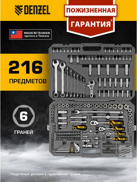 Изображение товара Универсальный набор инструментов Denzel 15807