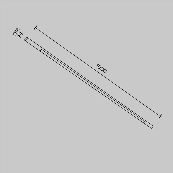 Изображение товара Трековый светильник Maytoni Basis C100CL-L1000-24W3-6K-BS