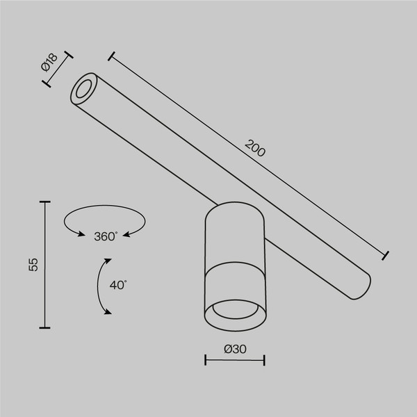 Изображение товара Бра Maytoni Focus Led C103CL-5W3-6K-BS