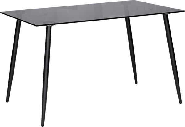 Изображение товара Обеденный стол Woodville Smoke 120х80х75 (clear gray/black)