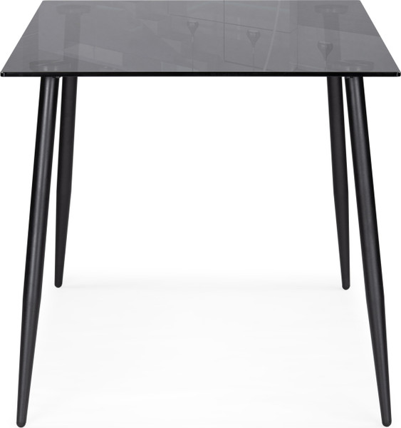 Изображение товара Обеденный стол Woodville Smoke 120х80х75 (clear gray/black)