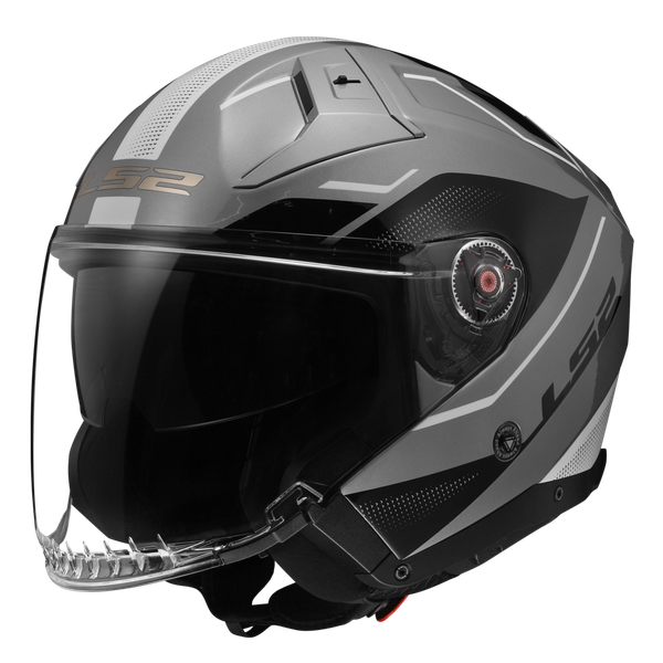 Изображение товара Мотошлем LS2 OF603 Infinity 2 Veyron (XL, серый/белый глянцевый)