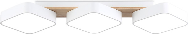 Изображение товара Люстра Ambrella FL4877/3 WH/WD (белый/дерево)