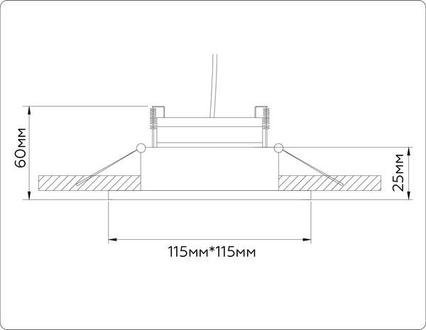 Изображение товара Точечный светильник Ambrella TN52340 SBK/SGD (черный песок/золото песок)