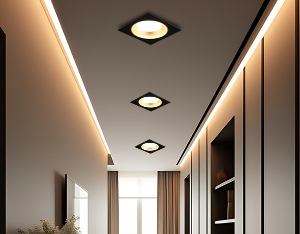 Изображение товара Точечный светильник Ambrella TN52340 SBK/SGD (черный песок/золото песок)