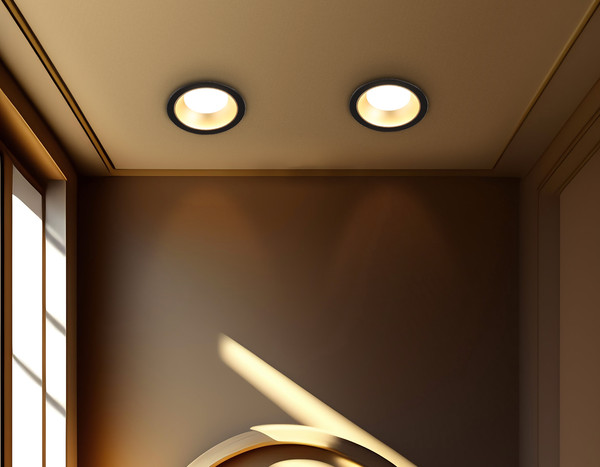 Изображение товара Точечный светильник Ambrella TN52334 SBK/SGD (черный песок/золото песок)