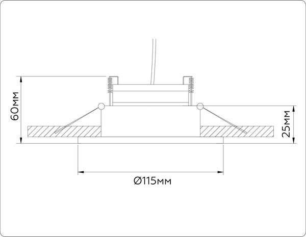 Изображение товара Точечный светильник Ambrella TN52335 SWH/GWH (белый песок/белый глянец)