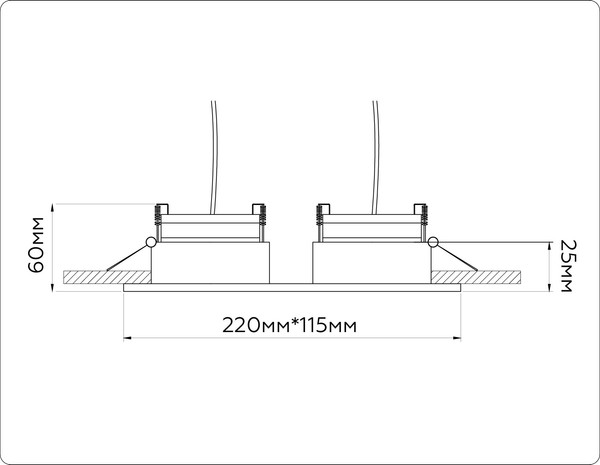 Изображение товара Точечный светильник Ambrella TN52343/2 SWH/GWH (белый песок/белый глянец)