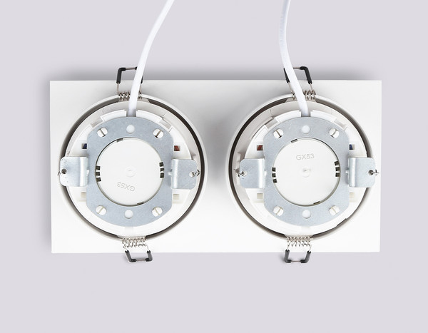 Изображение товара Точечный светильник Ambrella TN52343/2 SWH/GWH (белый песок/белый глянец)