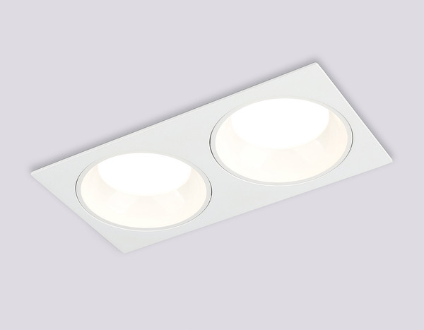 Изображение товара Точечный светильник Ambrella TN52343/2 SWH/GWH (белый песок/белый глянец)