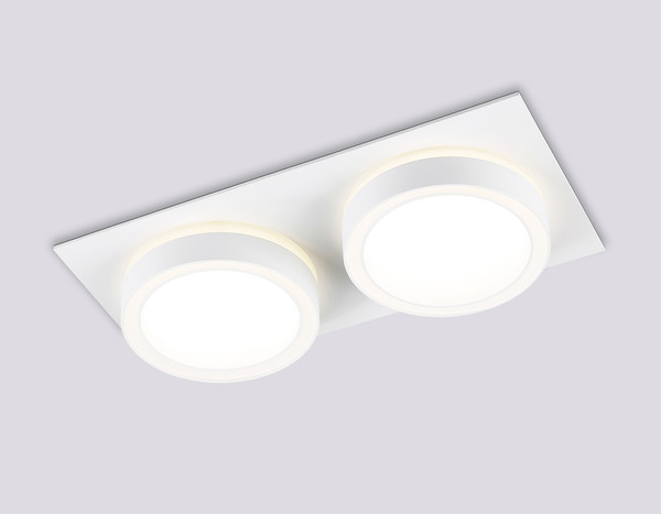 Изображение товара Точечный светильник Ambrella TN52423/2 WH/FR (белый/белый матовый)