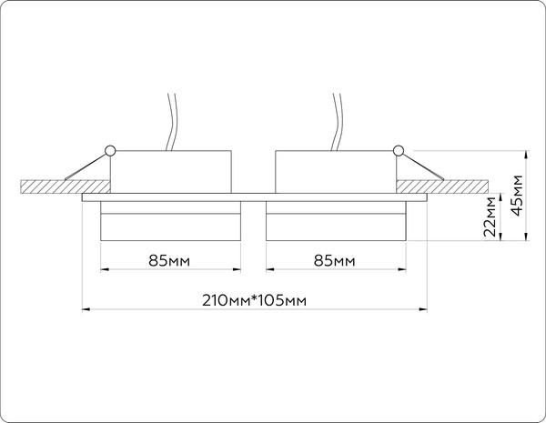 Изображение товара Точечный светильник Ambrella TN52423/2 WH/FR (белый/белый матовый)