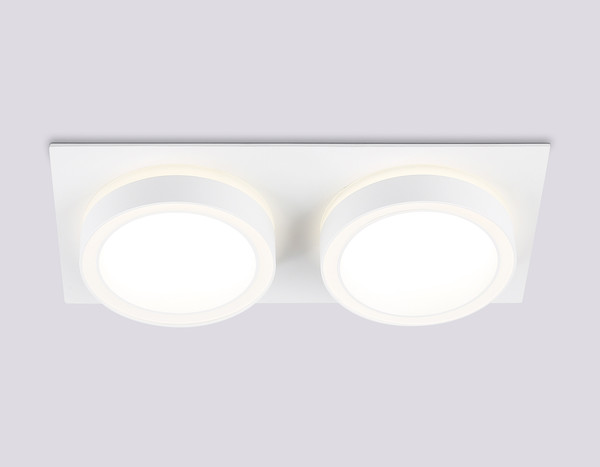 Изображение товара Точечный светильник Ambrella TN52423/2 WH/FR (белый/белый матовый)