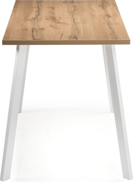 Изображение товара Обеденный стол Notta Тринити Лофт 120x80x75 25 мм (дуб вотан/белый матовый)