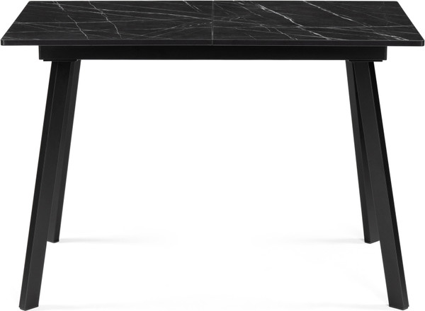 Изображение товара Обеденный стол Woodville Агни 110/140х68х76 (файерстоун/черный матовый)