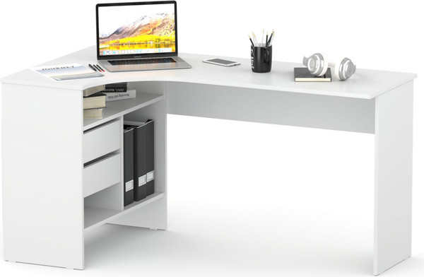 Изображение товара Компьютерный стол Woodville СПм-25 левый (белый)