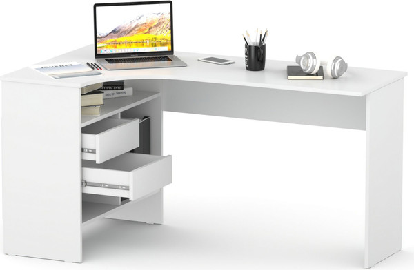 Изображение товара Компьютерный стол Woodville СПм-25 левый (белый)