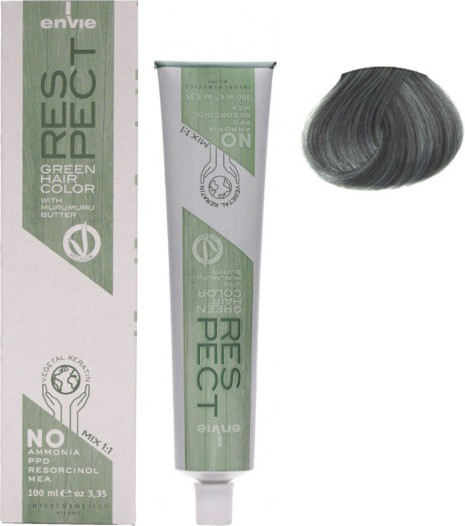 Изображение товара Крем-краска для волос Envie Green Hair Color тон Metallic Silver (100мл)