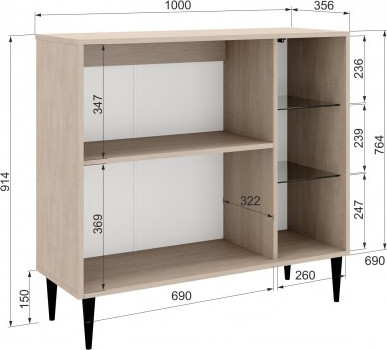 Изображение товара Комод Аквилон Муза № 9.2 (тира/кадена вуд)