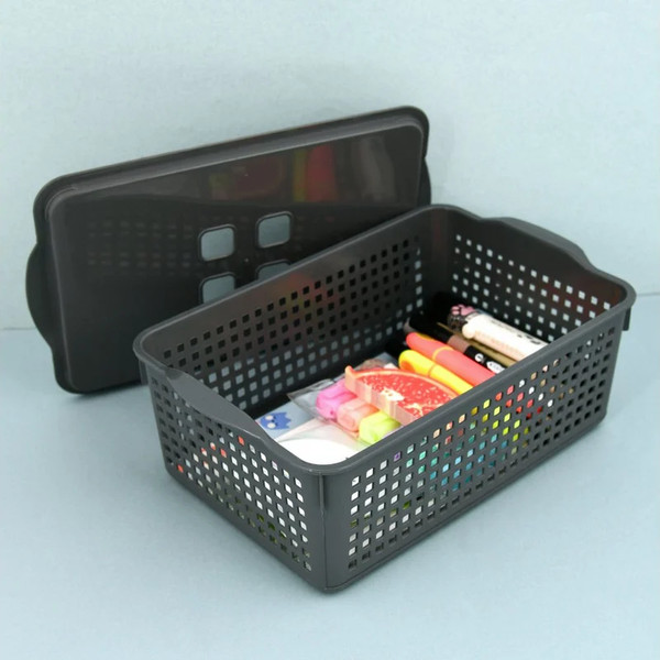 Изображение товара Корзина Мультидом Лофт 643 108 (серый, с крышкой)