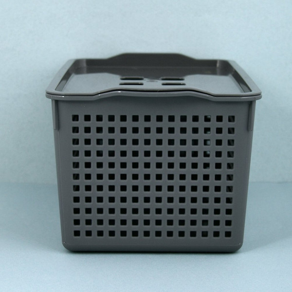 Изображение товара Корзина Мультидом Лофт 644 108 (серый, с крышкой)