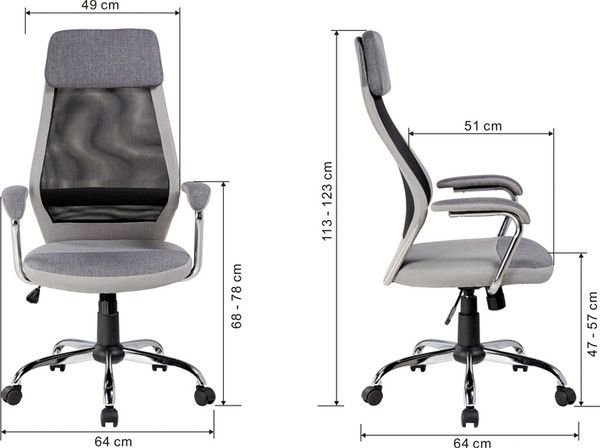 Изображение товара Кресло офисное Helmi Stylish HL-E41 / 318581 (синий/голубой)