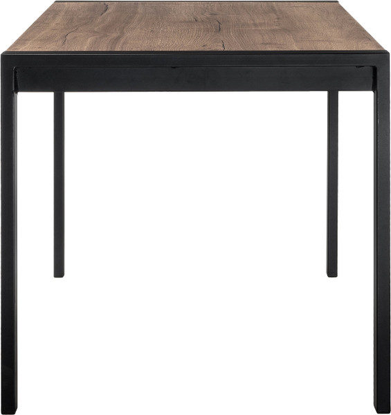 Изображение товара Обеденный стол Woodville Центавр 120/160х70х75 (файерстоун/черный матовый)