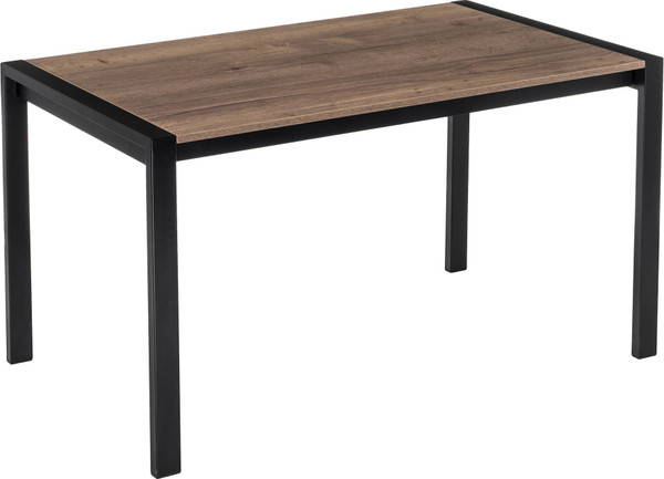 Изображение товара Обеденный стол Woodville Центавр 120/160х70х75 (файерстоун/черный матовый)