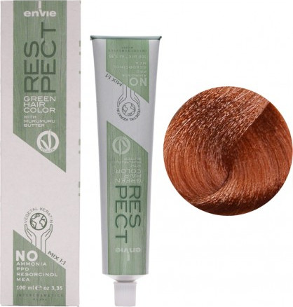 Изображение товара Крем-краска для волос Envie Green Hair Color тон 7.44 (100мл)