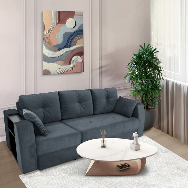 Изображение товара Диван Аквилон Оптимус НПБ (меген 27/графит)