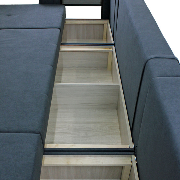 Изображение товара Диван Аквилон Оптимус 1 (меген 27/графит)