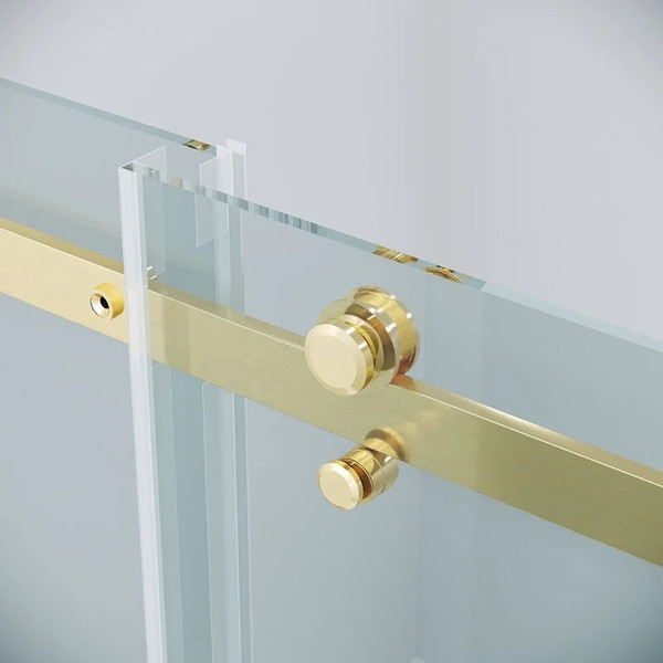 Изображение товара Душевая дверь Grossman Classic 100.K33.04.130.32.00 130х195 (золото сатин/стекло прозрачное)