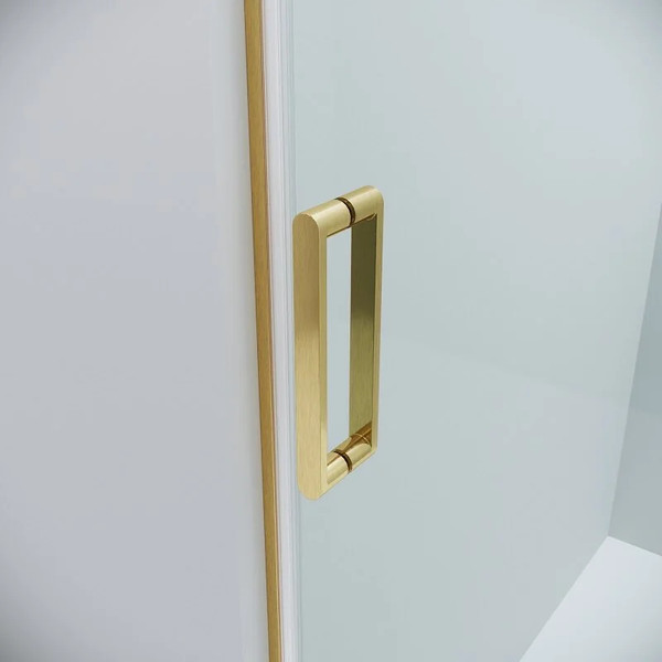 Изображение товара Душевая дверь Grossman Classic 100.K33.04.130.32.00 130х195 (золото сатин/стекло прозрачное)