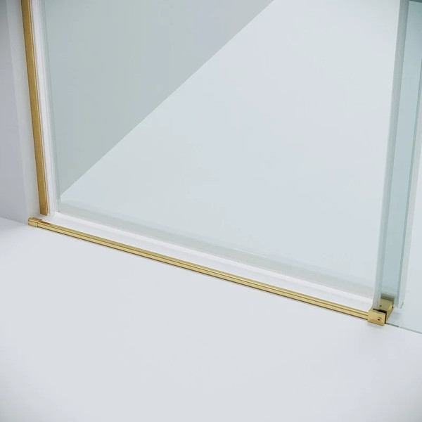 Изображение товара Душевая дверь Grossman Classic 100.K33.04.130.32.00 130х195 (золото сатин/стекло прозрачное)